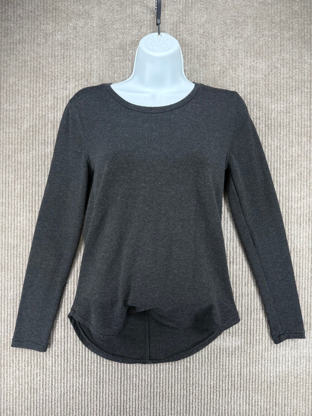 J.Crew Charcoal Gray Heather Scoop Neck Top XS